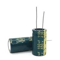 10pcslost 450v 150uf high frequency low impedance 1830mm 20 radial aluminum electrolytic capacitor 150000nf 450v150uf 20