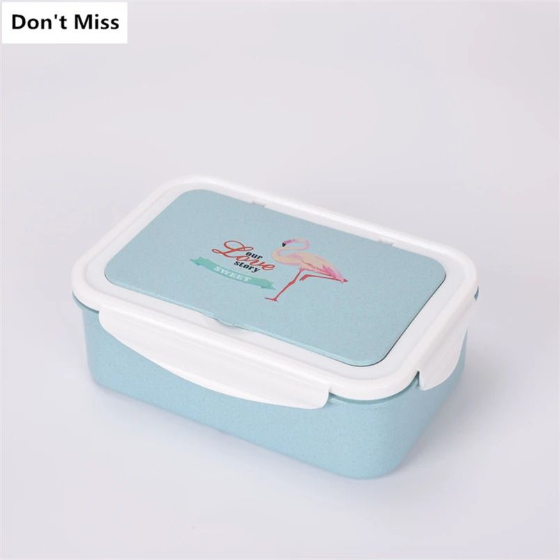 Японская микроволновая печь Bento Box Пшеничная солома детский Ланч-бокс герметичный Bento Ланч-бокс для детей школьный пищевой контейнер Fiambrera