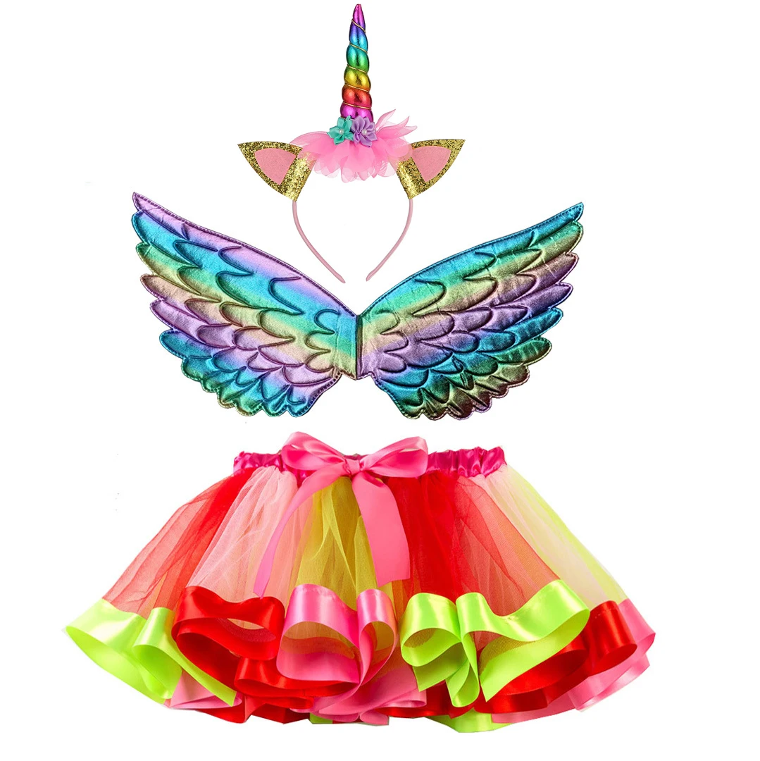 3pcs set 22 Модные детские комплекты одежды из 3 предметов, для Хеллоуина, карнавала, Рождества, платье принцессы костюмы для девочек Единорог нарядное платье год Детский костюм для вечеринок детская одежда - Цвет: 3pcs set 22