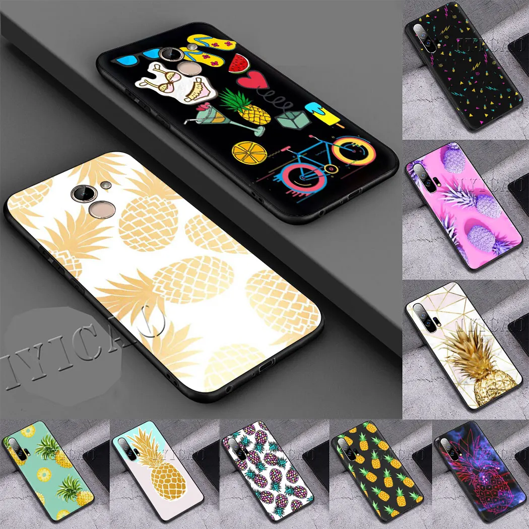 Мягкий чехол с ананасом для huawei P20 Lite 2018 2019 Pro P30 P Smart Z Plus 2019|Чехлы-накладки| |