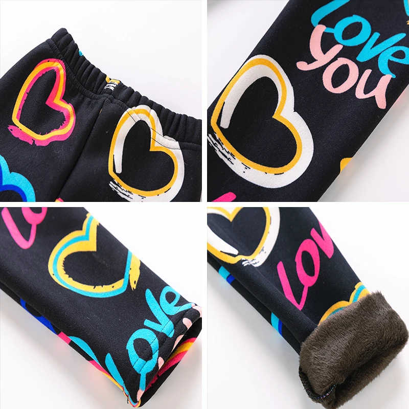 

Melario Girls Leggings Fashion Kids Printing Warm Leggings Girls Spring Trousers For Children Flower Skinny Pencil Pants