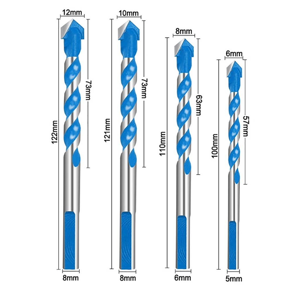 

6-12mm Triangle Drill Bits Steel Drill Bit Set Carbide Tip Set 10pcs/set