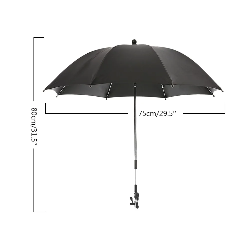 

Universal Parasol for Pushchairs and Buggies Pushchair Umbrella for Sun and with Rain Cover UV 50+