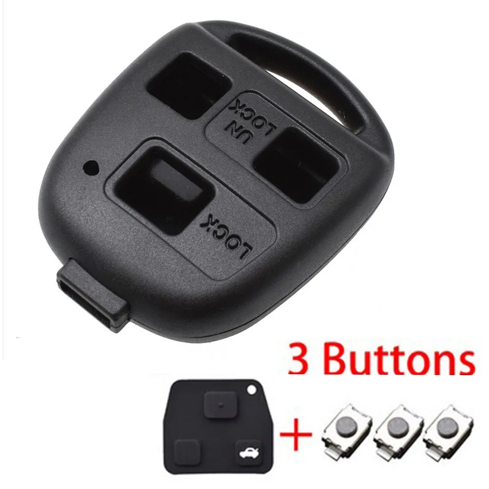 Чехол для автомобильного ключа с 3 кнопками и выключателем Toyota RAV4 Prado Corolla |