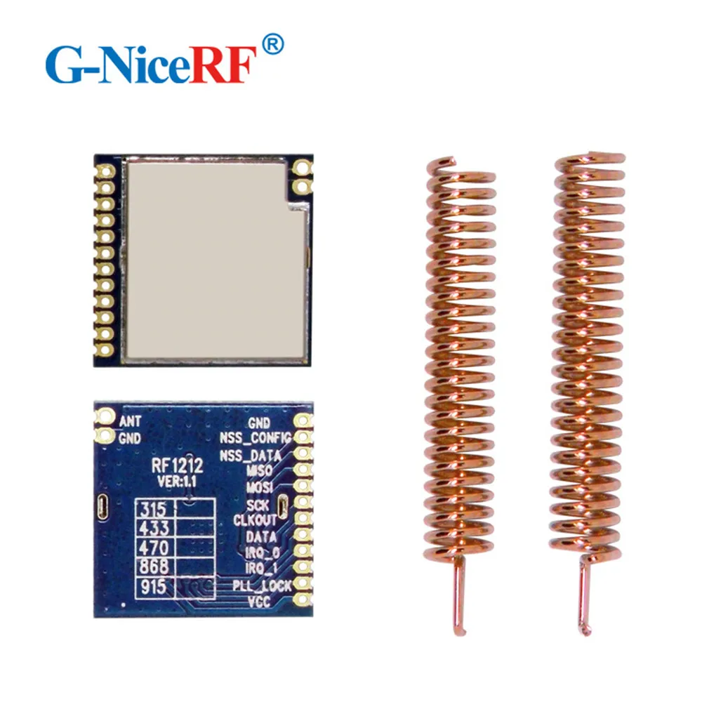 Ультра низкая мощность RF1212 SX1212 433 мгц радиочастотный модуль |-139 дБм Высокая чувствительность SPI FSK встроенный радиочастотный модуль приемопередатчика