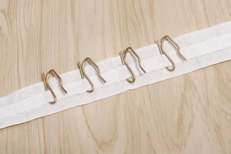 Плиссированная лента 10 м для занавесок ширина 2 5 см крючков лифтинг из смешанного