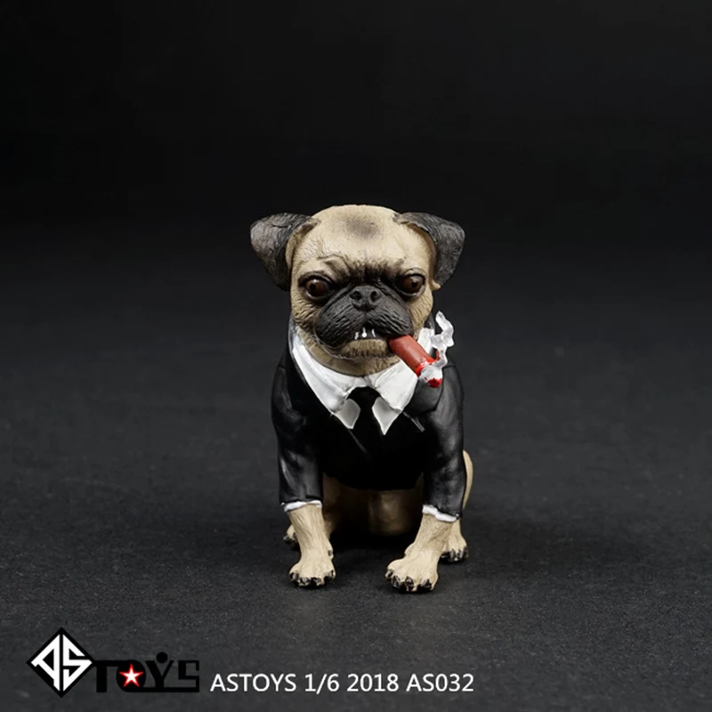 Масштаб 1/6 Starling сигара собака питомец фигурка животного сцена для мужчин в черном