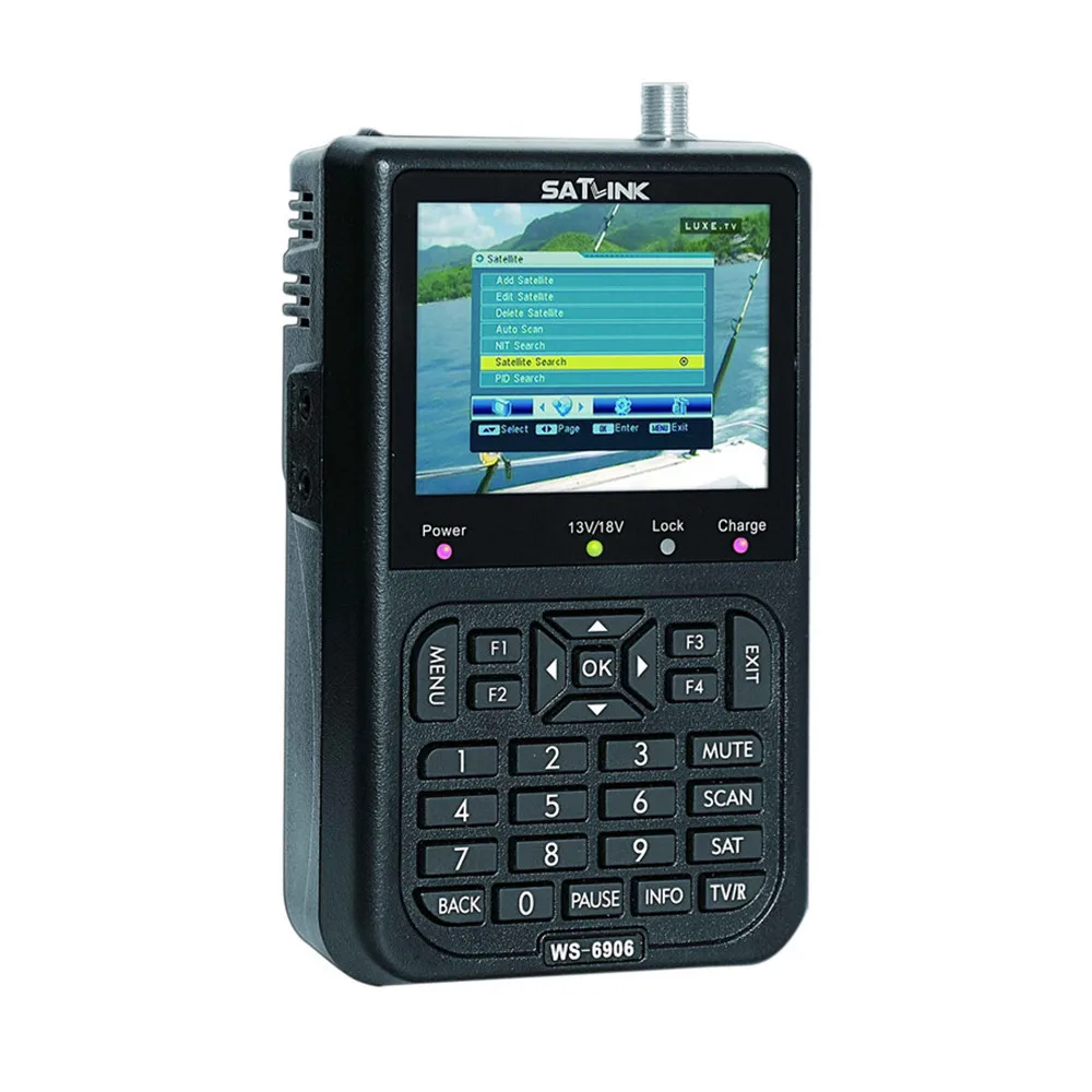 3.5 inch LCD Satlink WS 6906 Finder DVB-S Digital Satellite Meter Finder DVB S Digital Satellite Meter Full FTA finder