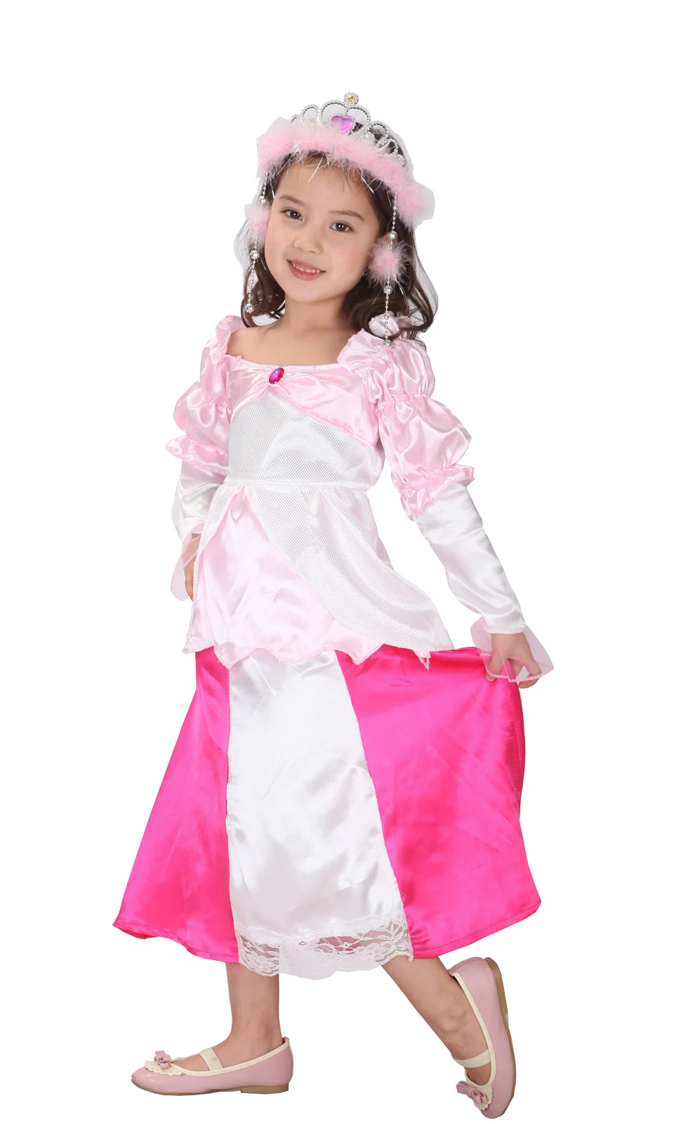

Kids Cosplay Costumes Girls Dress Princess Alice Dresses Long Sleeve Christmas Carnival Party Role Play Disfraz Performance Ropa