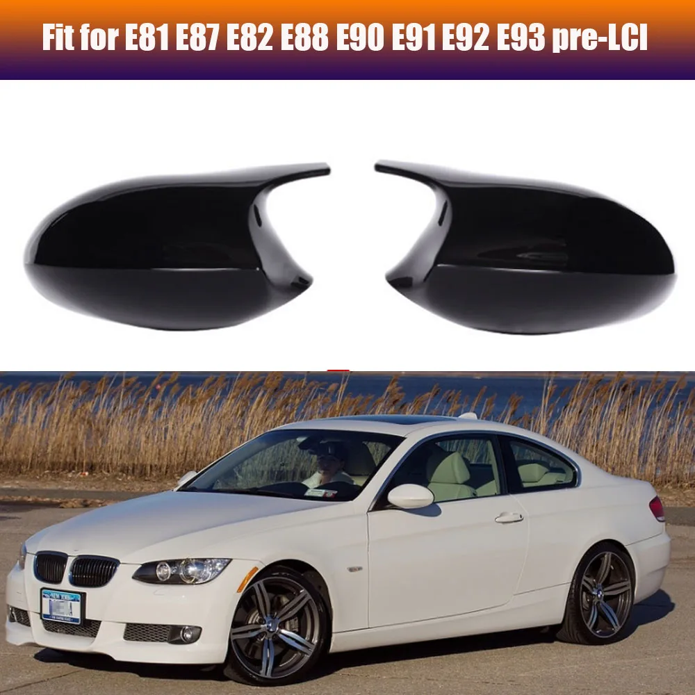 

ABS Rearview Mirror Covers Shell For BMW E90 E91 E93 E81 E82 E87 E88 pre-LCI