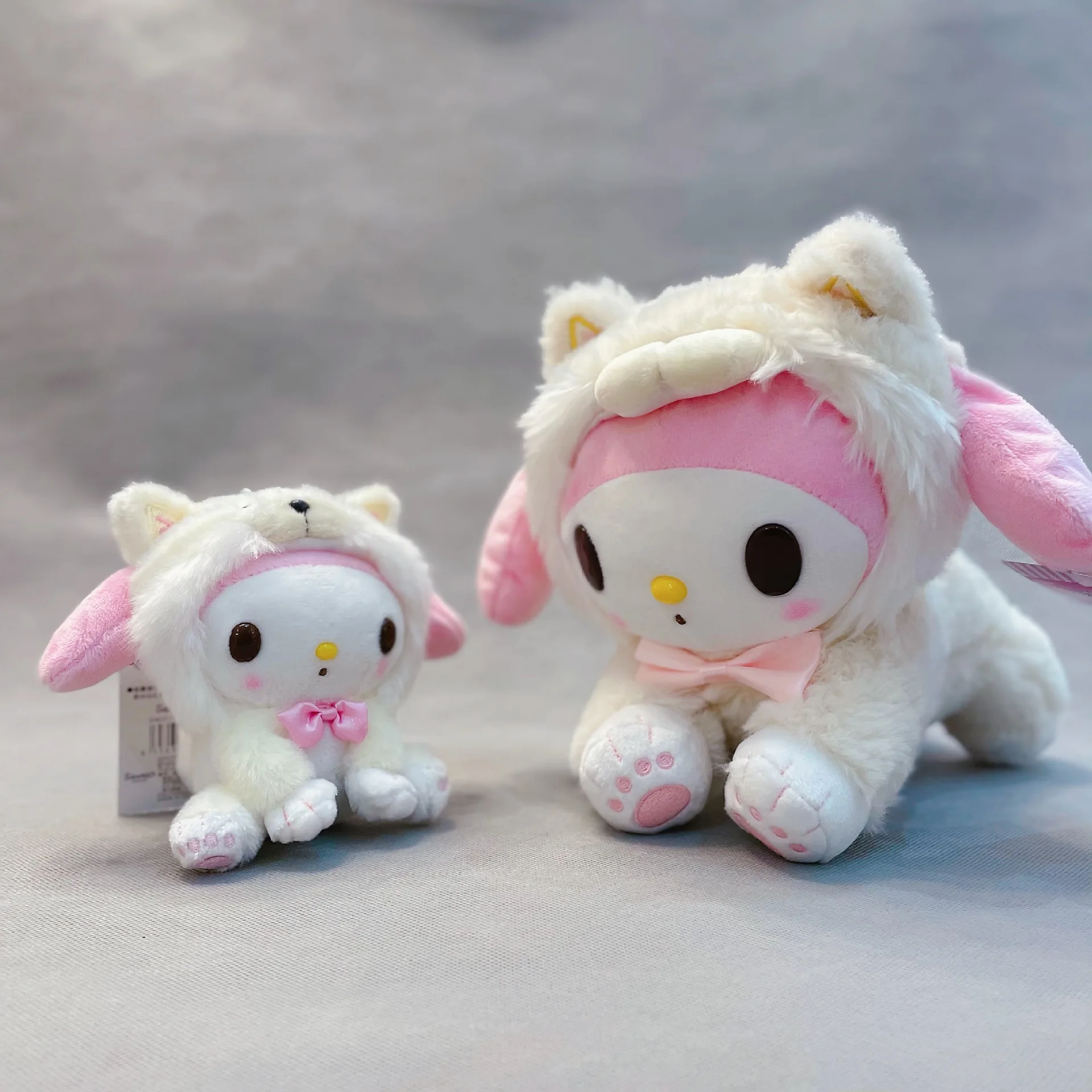 24 см Kawaii Kuromi мультяшная плюшевая игрушка Мелоди коричная мягкая Мелодия милые