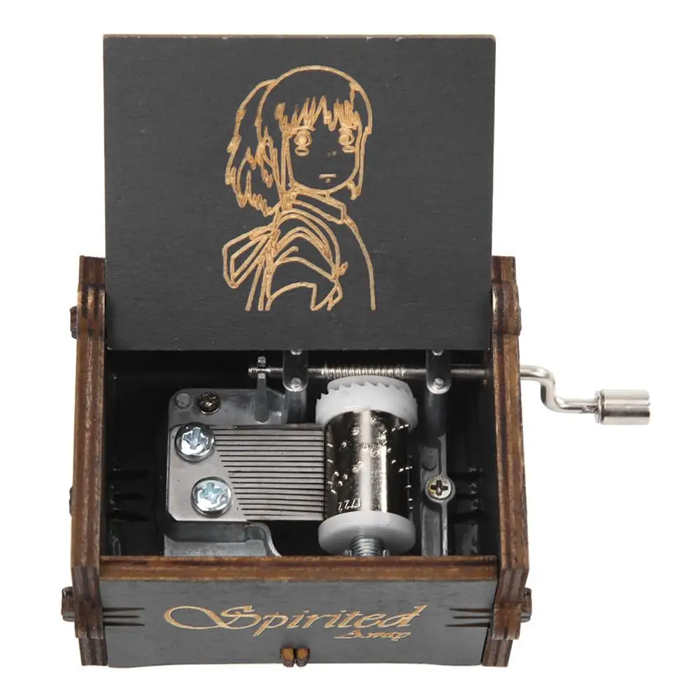 Ретро музыкальная шкатулка для дома украшения деревянная ручная работа