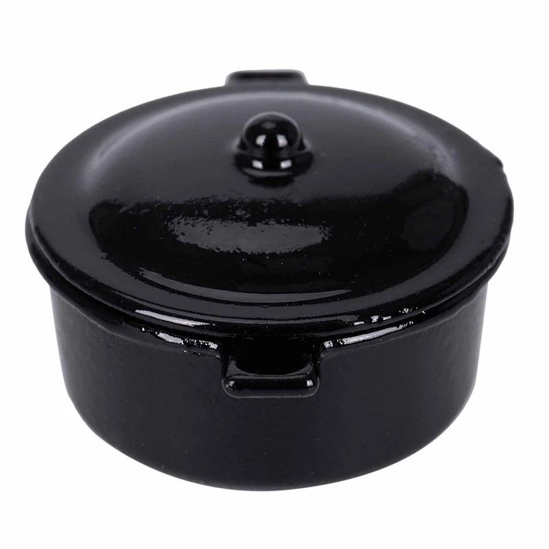 Кукольный домик миниатюрная кухонная утварь посуда кастрюля тарелка для тушения