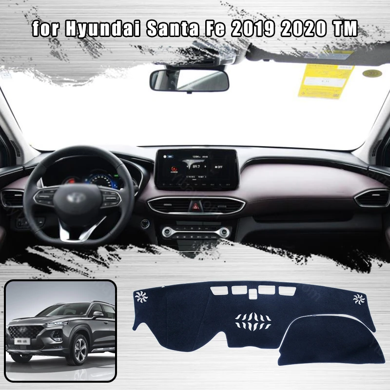 

Car Dashboard Cover Dash Mat for Hyundai Santa Fe 2019 2020 TM Auto Non-slip Sun Shade Pad Carpet
