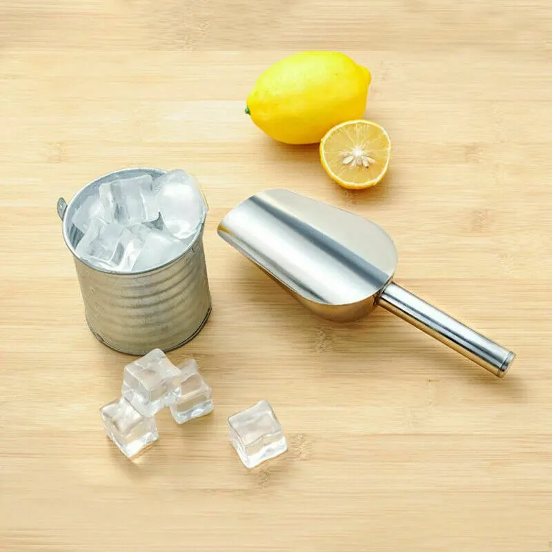 

Buffet Bar Food Measuring Sugar Flour Sweet Rice Stainless Steel Ice Scoop Scoop