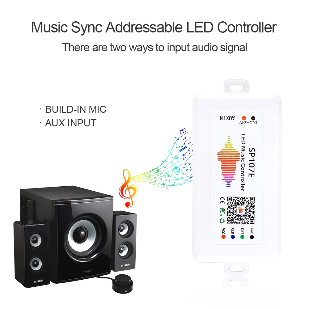 WS2812b Светодиодные ленты контроллер Bluetooth SP608E SP601E SP107E 1/2/8 Выход WS2811 SK6812 адресуемых