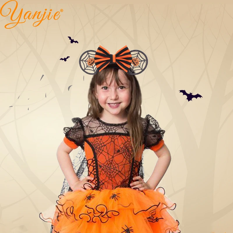 Повязка на голову с мышиными ушками 3 дюйма оптовая продажа блестящие аксессуары