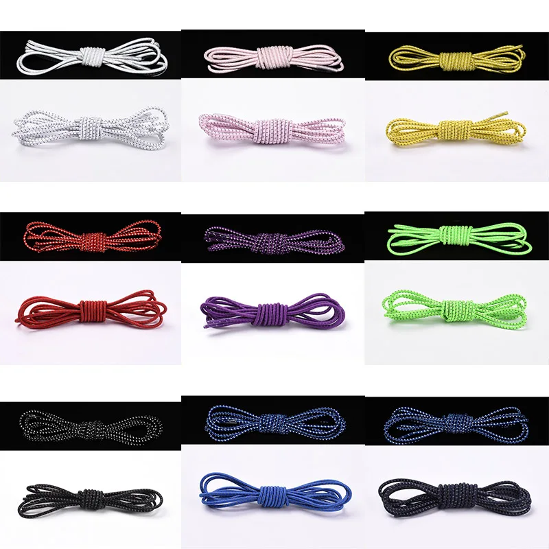 1 пара эластичных шнурков с круглым носком светоотражающие эластичные ботинки