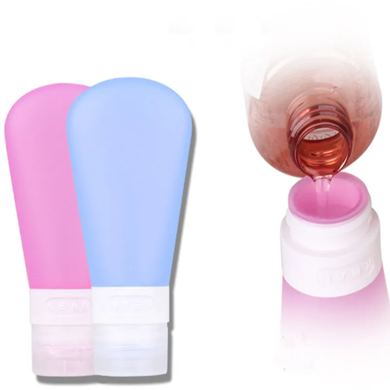

Empty Silicone Travel Packing Press Bottle for Lotion Shampoo Bath Small Sample Containers 1pc 30ml 60ml