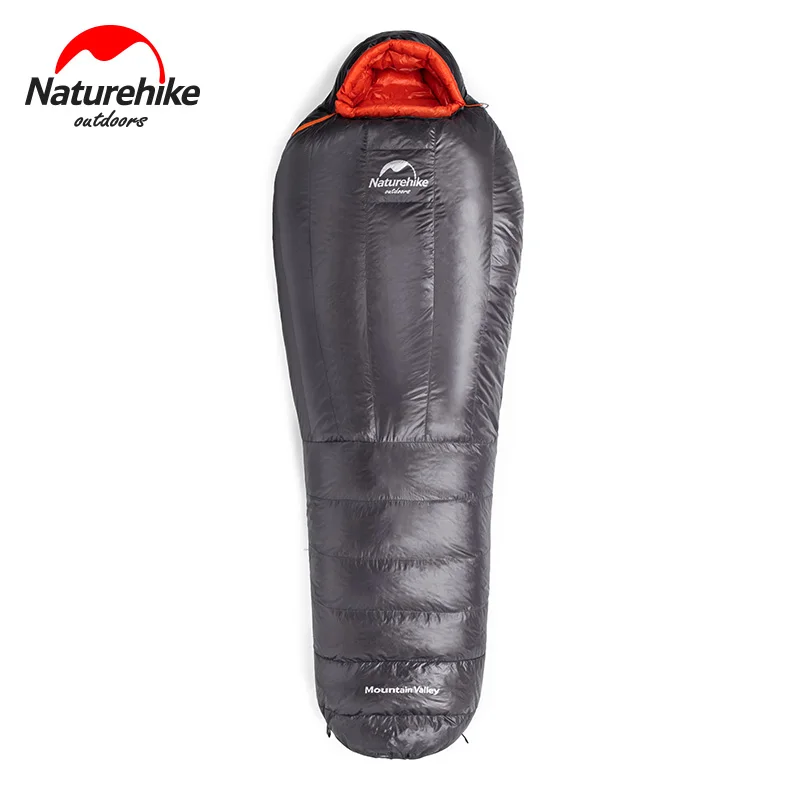Naturehike Кемпинг гусиный пух заполняющий 800FP зимний спальный мешок 20D нейлон Сверхлегкий утолщенный Мумия водонепроницаемый теплый спальный мешок
