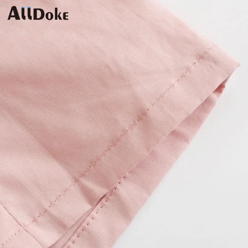 

ALLDOKE square collar short sleeve women blouse summer pink casual button crop tops shirt femme ladies ol blouses blusas mujer