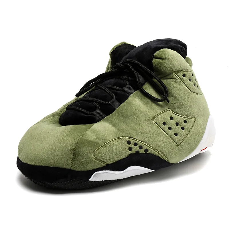 

Winter Indoor Warm Cotton Slippers Sneakers Shape Funny Slippers Outdoor Men's Fashion Cotton Shoes Home Slippers