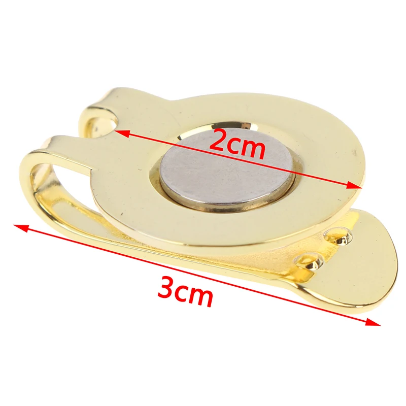 Отметка для мяча гольфа с зажимом шляпы Гольфа Магнитный открытый сплав Гольф