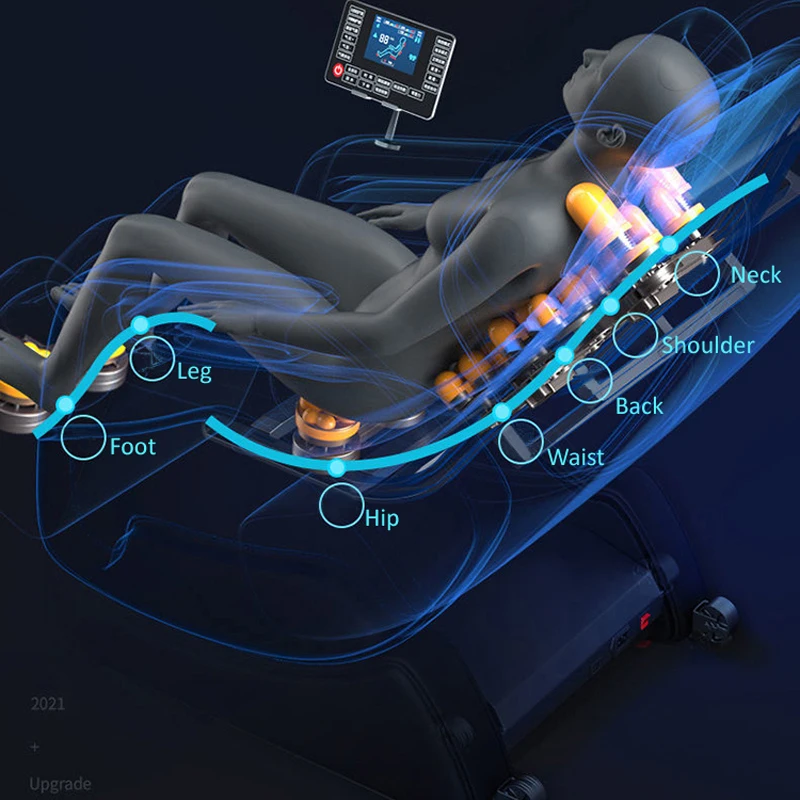 Массажное кресло 3 года гарантии полностью закрывающее тело и для массажа шиацу