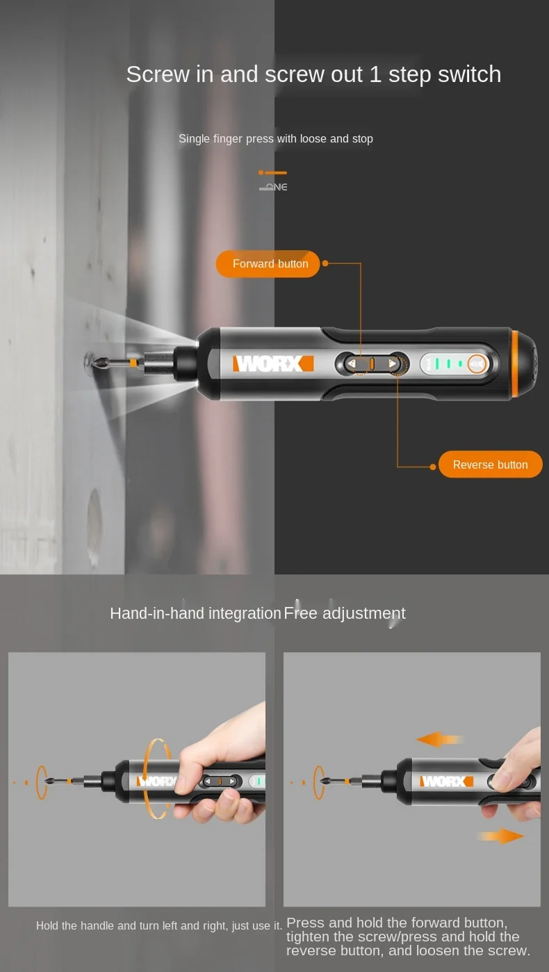 

zq Electric Screwdriver Mini Rechargeable Automatic Screwdriver Multi-Function Electric Batch Tool