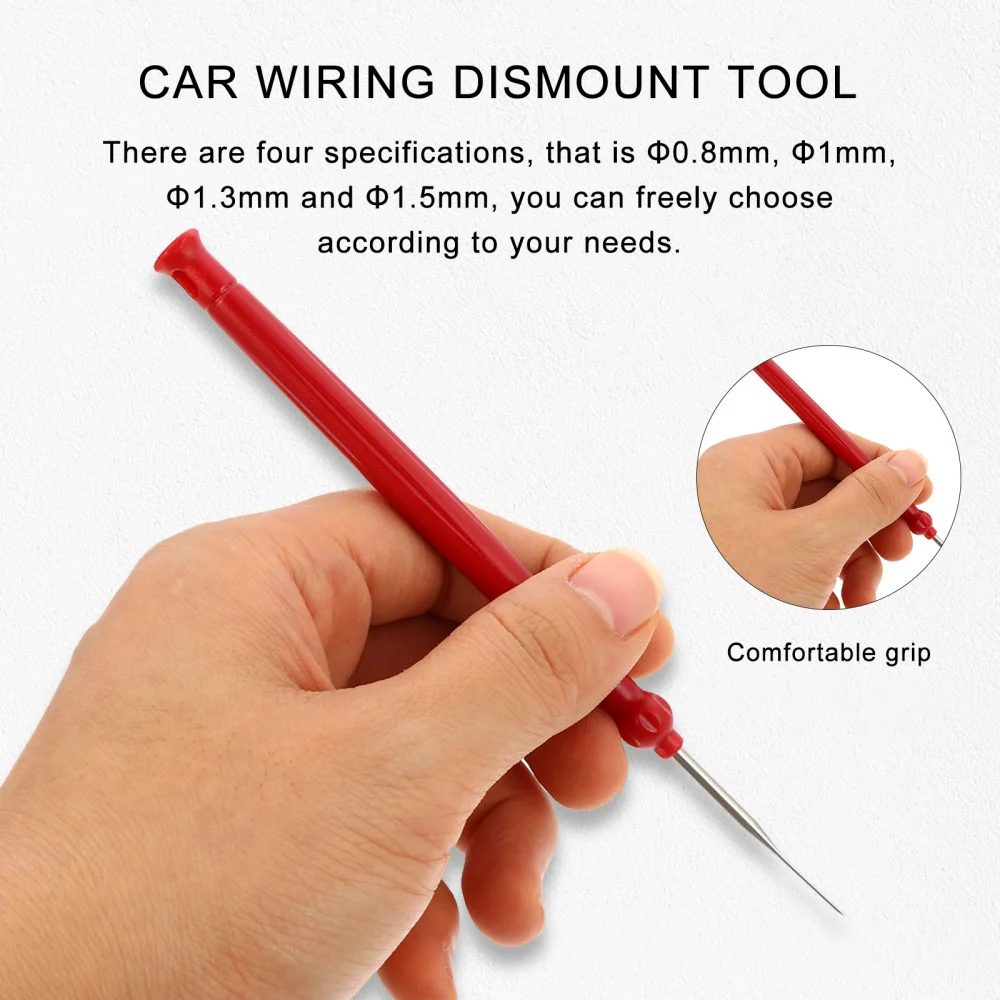 

1 Set of 4Pcs Auto Wiring Tools Wiring Harness Terminal Extractor Dismount Tool