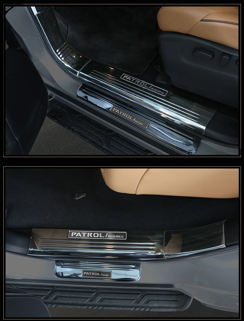 Для Nissan Patrol y62 2012- подоконник из нержавеющей стали приветственные педали яркая полоса патруль Аксессуары Украшение интерьера