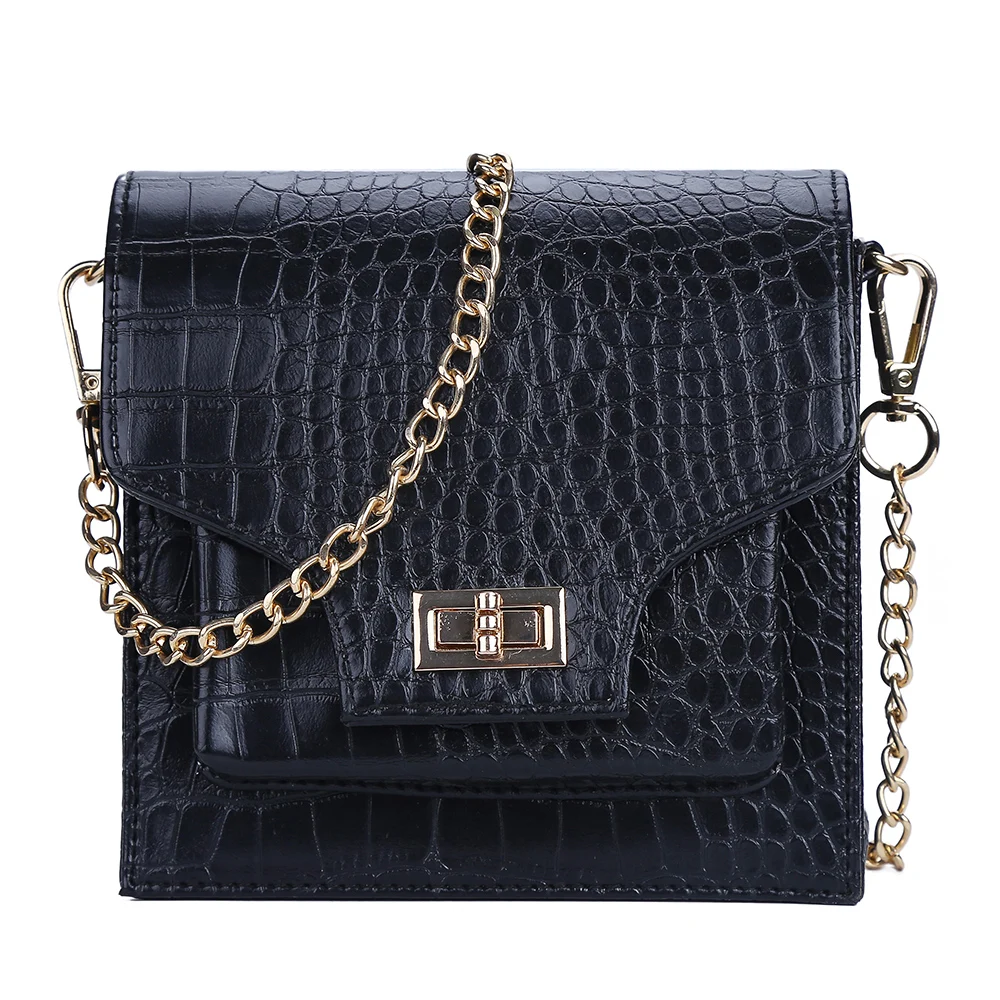 2019 модная женская сумка на ремне из искусственной кожи поясная с металлической