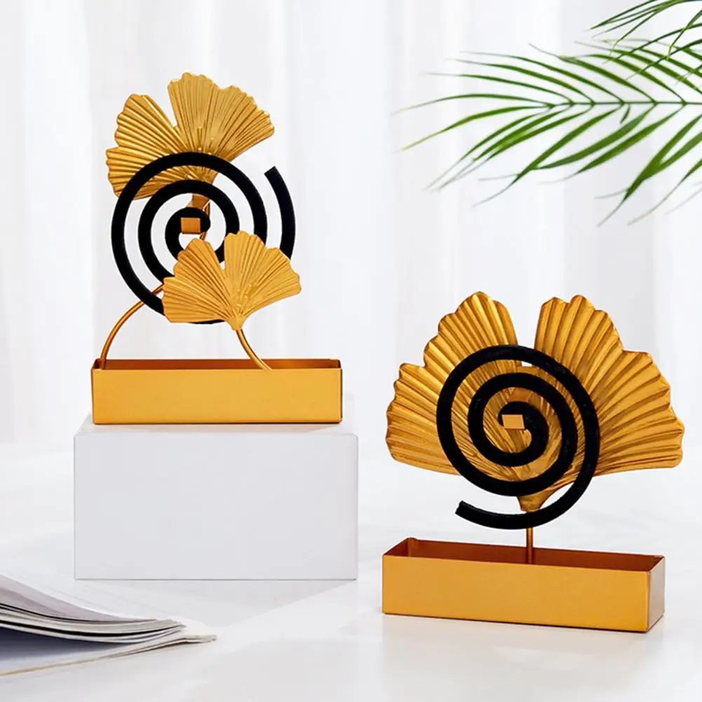 

Mosquito Coil Holder Exquisite Leaf Shape Iron Creaive Incense Burner Case for Home Mosquito Coil Holder Incense Rack Mosquito