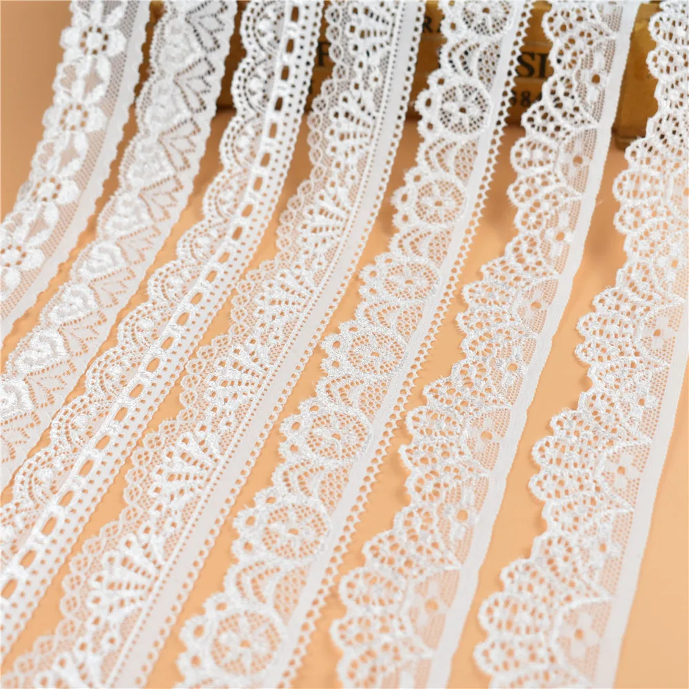 5 ярдов/партия Высококачественная эластичная кружевная лента для шитья