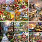 Алмазная 5D картина сделай сам, пейзаж, закат, пляж, Набор для вышивки крестиком, полная вышивка, пейзаж, мозаика, искусство, картина Стразы