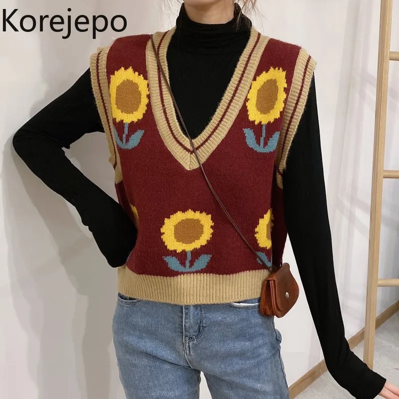 

Женский свитер-жилет с V-образным вырезом, в винтажном стиле