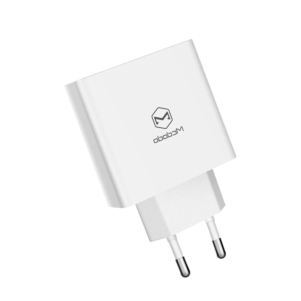 Mcdodo EU USB зарядное устройство для iPhone X XR XS Max для xiaomi samsung huawei светодиодный дисплей 3 порта USB быстрая зарядка 3A адаптер для телефона - Тип штекера: EU WHITE