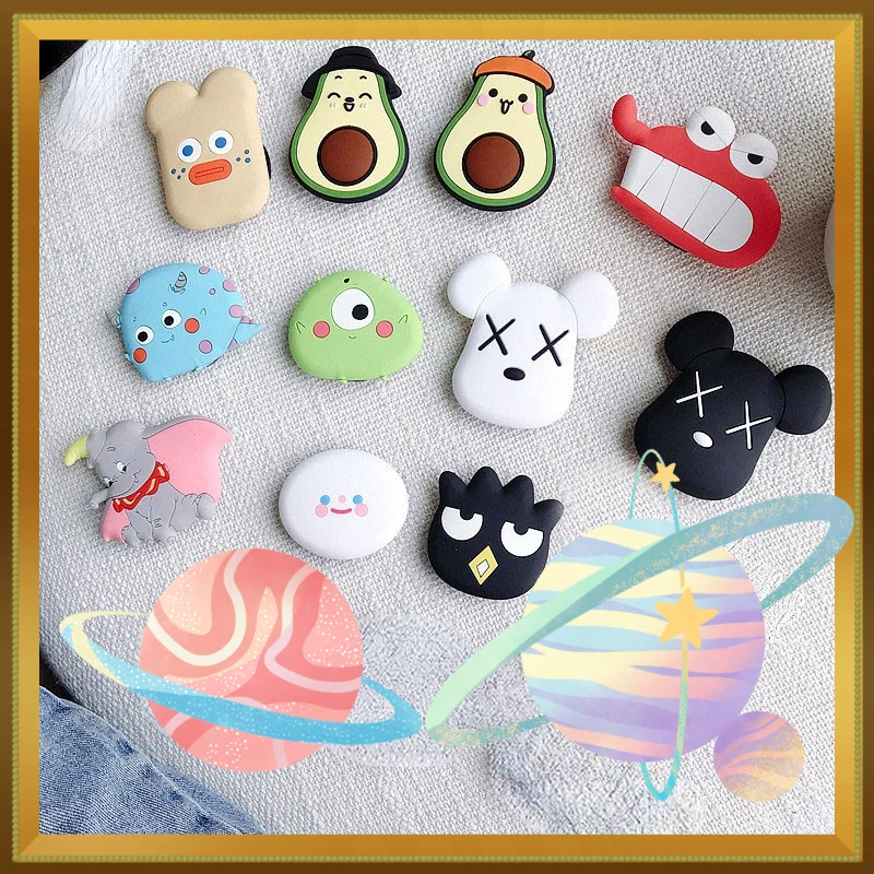 

Cartoon Avocado Egg Silicone Finger Ring socket Phone Holder Expanding Phone socket Universal Mobile Phone Finger Grip Holder
