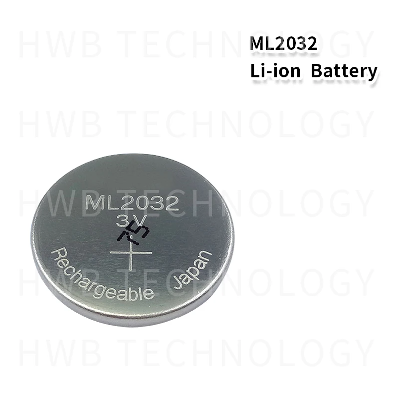 10PCS/LOT New Original ML2032 3V Rechargeable lithium battery button cell batteries (ML2032) | Электроника