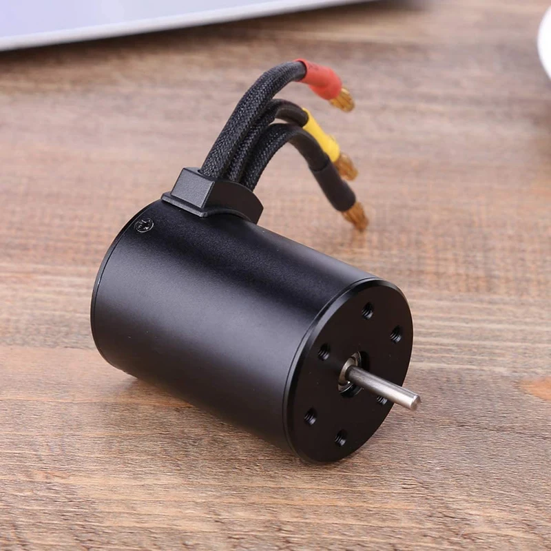 

3650 3100Kv Brushless Motor & 80A Esc With Program Car Combo For 1:10 Rc Car Rc Boat Part