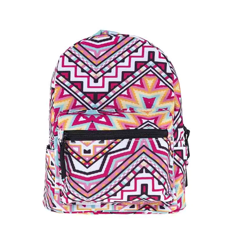 Новый модный рюкзак из ткани Оксфорд с 3d-цифровой печатью, геометрический рюкзак, милый школьный рюкзак для девочек LXBA19