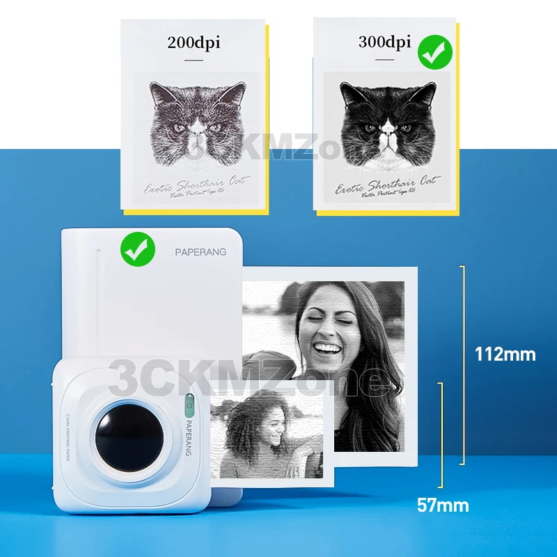Paperang MAX 112 мм портативный термопринтер с Bluetooth мини-фотопринтер для мобильного телефона android ios карманная машина