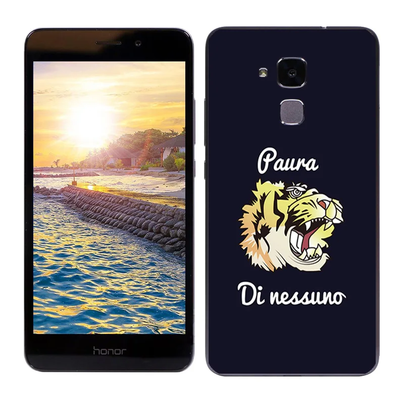 Чехлы для Huawei Honor 5C /Honor 7 Lite Мягкая силиконовая задняя крышка модная окрашенная