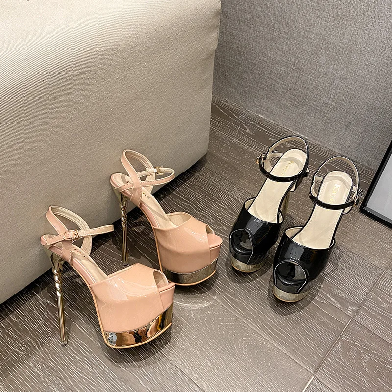 

PRETO BRANCO 2021 Spring and High Heel Platform Shoes Catwalk Show Stiletto Waterproof Platform Heels Cool Shoes JXQ-8118-5