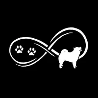 17 89 1cm chow chow dog vinyl decal personality car stickers car styling bumper decoration