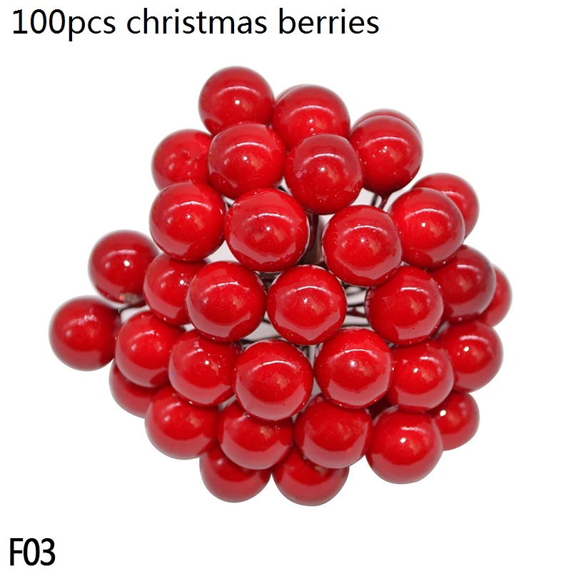F03 red xmas berries 10-40 см золотое железное металлическое кольцо, венок, гирлянда, сделай сам, настенная подвесная гирлянда, рождественские, свадебные украшения, металлические кольца - Цвет: F03 red xmas berries