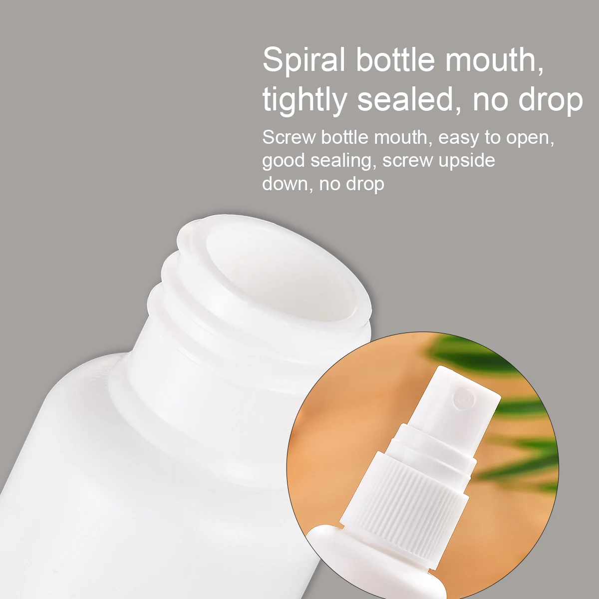 

Refillable Bottles Travel White Plastic Perfume Atomizer Empty Small Spray Bottle Toxic Free And Safe