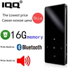 MP3 плеер Bluetooth IQQ X2, MP3 плеер новой версии с сенсорным экраном и 16 Гб встроенной памяти, портативный Hi-Fi плеер с радио, FM, записью