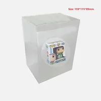 Ruitroliker 90Pcs PVC Protector Box Clear Plastic Packing Dustproof Display Protector Case for Funko Pop 4 inch Vinyl Figures