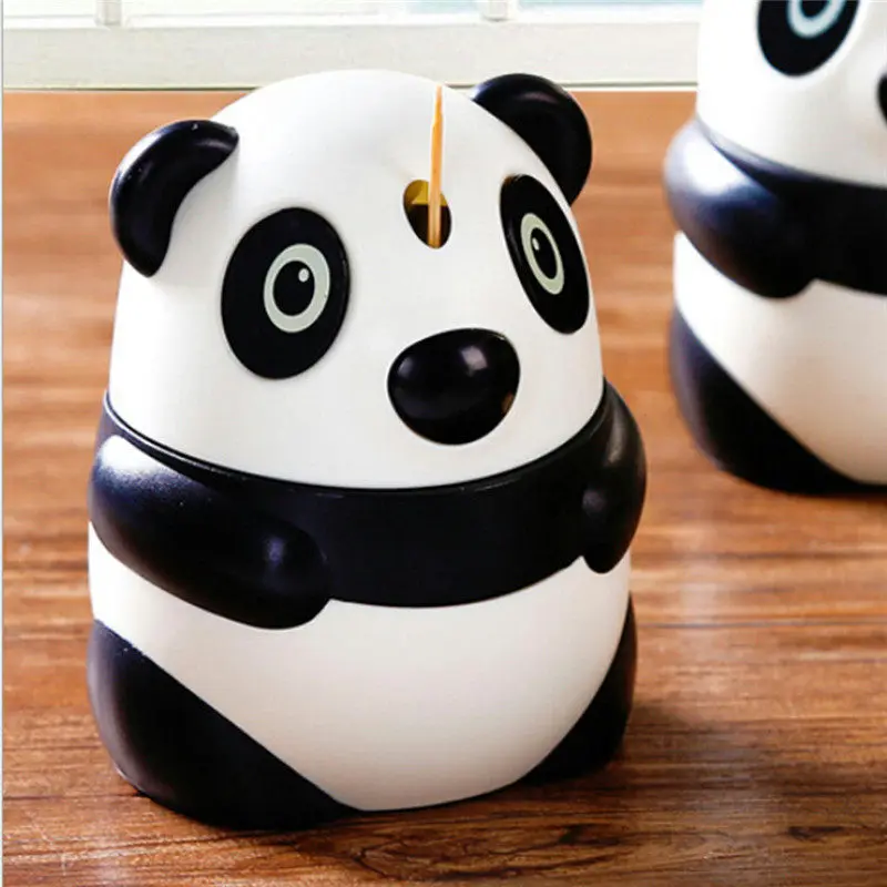 

Creative Cute Automatic Toothpick Cartoon Panda Box Fashion Personality Cute Feature Cute Panda Toothpick Holder Containers